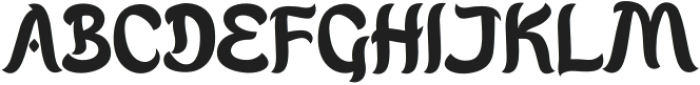 Qalasenja Regular otf (400) Font UPPERCASE