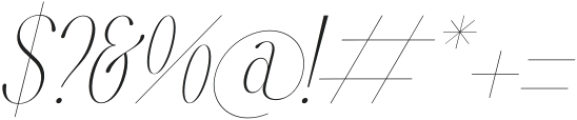 Qalderon Italic otf (400) Font OTHER CHARS