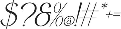 Qaleesha Italic otf (400) Font OTHER CHARS