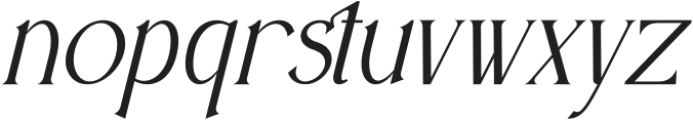 Qaleesha Italic otf (400) Font LOWERCASE