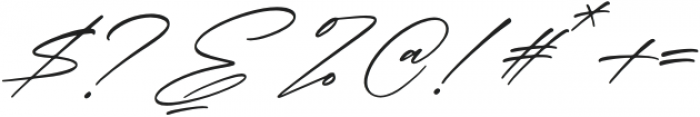 Qalisha Signature Script Italic otf (400) Font OTHER CHARS
