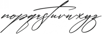 Qalisha Signature Script Italic otf (400) Font LOWERCASE