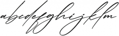 Qalisha Signature Script otf (400) Font LOWERCASE
