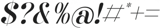 Qalisha Signature Serif Italic otf (400) Font OTHER CHARS