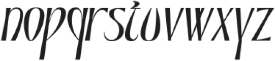 Qalodie Italic otf (400) Font LOWERCASE