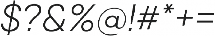 Qanelas Light Italic otf (300) Font OTHER CHARS