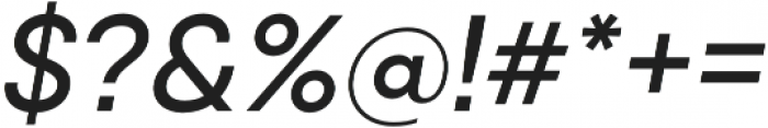 Qanelas Medium Italic otf (500) Font OTHER CHARS