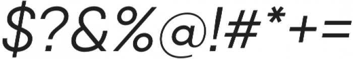Qanelas Regular Italic otf (400) Font OTHER CHARS