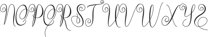 Qanethya ttf (400) Font UPPERCASE