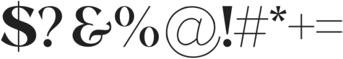 Qaniga otf (400) Font OTHER CHARS