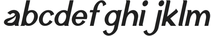 Qanita Italic otf (400) Font LOWERCASE