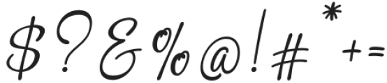 QanittaItalic-Regular otf (400) Font OTHER CHARS