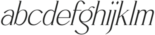 Qarinthen Italic otf (400) Font LOWERCASE