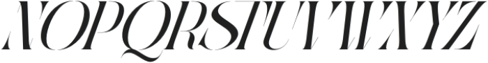 Qaska Luxury Italic otf (400) Font UPPERCASE