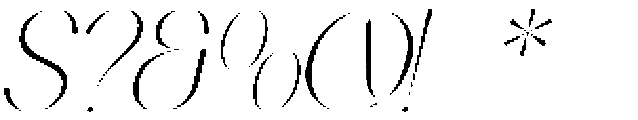 Qasnors Italic otf (400) Font OTHER CHARS