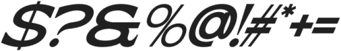 Qatteo Italic otf (400) Font OTHER CHARS