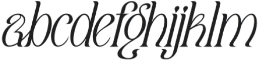 Qaugherty Italic otf (400) Font LOWERCASE