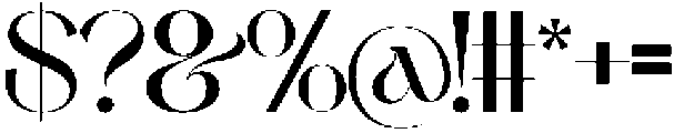Qaveria otf (400) Font OTHER CHARS