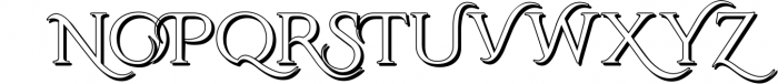 Qardoos Decorative Serif Typeface 1 Font UPPERCASE
