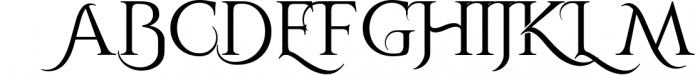 Qardoos Decorative Serif Typeface Font UPPERCASE