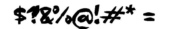 QABERZ Font OTHER CHARS