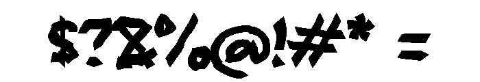 QABLIGHT Font OTHER CHARS