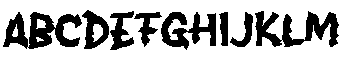 QABLIGHT Font UPPERCASE