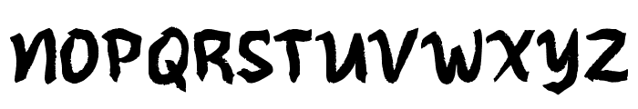 Qaakey Brush Font UPPERCASE