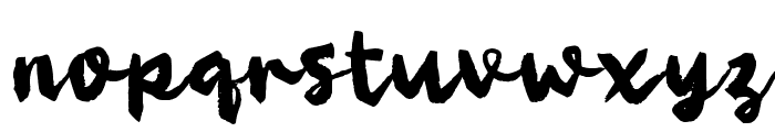 Qaakey Brush Font LOWERCASE
