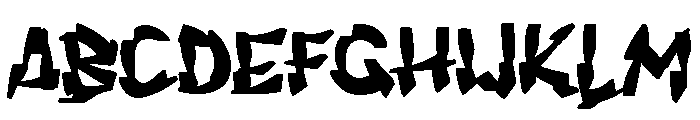 Qaback Font UPPERCASE