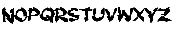 Qaback Font UPPERCASE