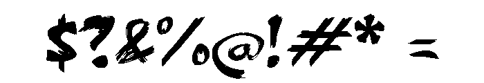 Qablade Font OTHER CHARS