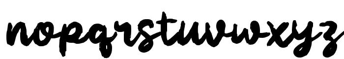 Qablowy Brush Font LOWERCASE