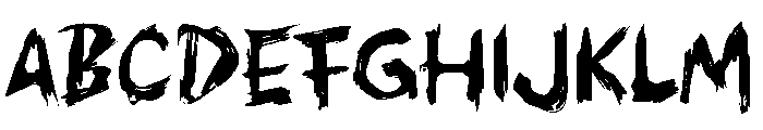 Qabrani Font UPPERCASE