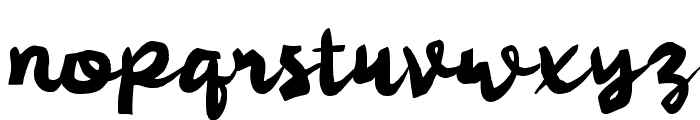 Qacky Brush Font LOWERCASE
