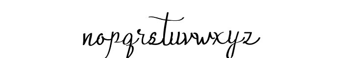 Qalin Demo Handwritting Font LOWERCASE