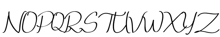 Qalin Handwritting Font UPPERCASE