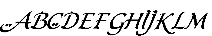 Qasrina Arabic Italic Demo Italic Font UPPERCASE