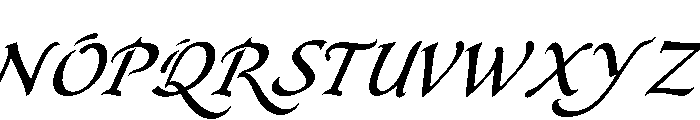Qasrina Arabic Italic Demo Italic Font UPPERCASE