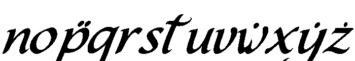 Qasrina Arabic Italic Demo Italic Font LOWERCASE