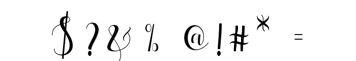 QatieliaScript Font OTHER CHARS
