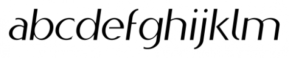 Qatana Light Italic Font LOWERCASE