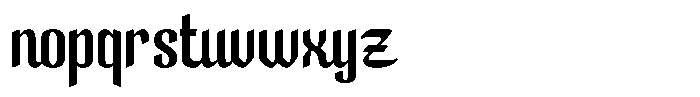 Qadimah Font LOWERCASE