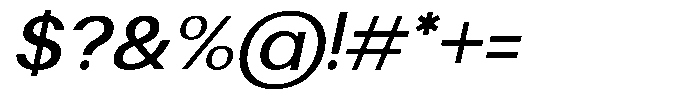 Qafine Italic Font OTHER CHARS