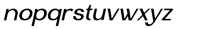 Qafine Italic Font LOWERCASE