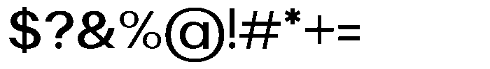 Qafine Regular Font OTHER CHARS