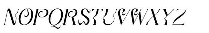 Qaila Italic Font UPPERCASE