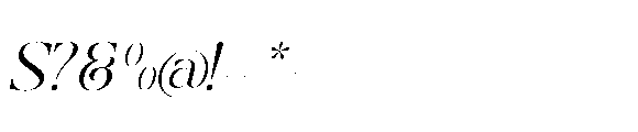 Qaisar  Italic Font OTHER CHARS