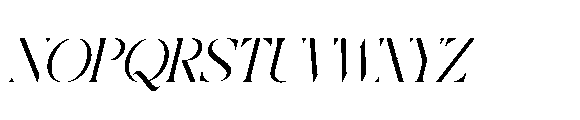 Qaisar  Italic Font UPPERCASE
