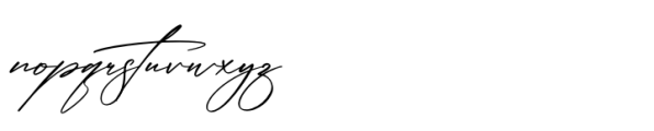 Qalisha Signature Script Regular Script Font LOWERCASE